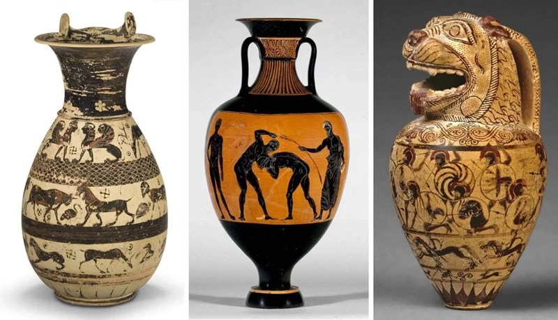 Popular Mythical Heroes On Greek Pottery